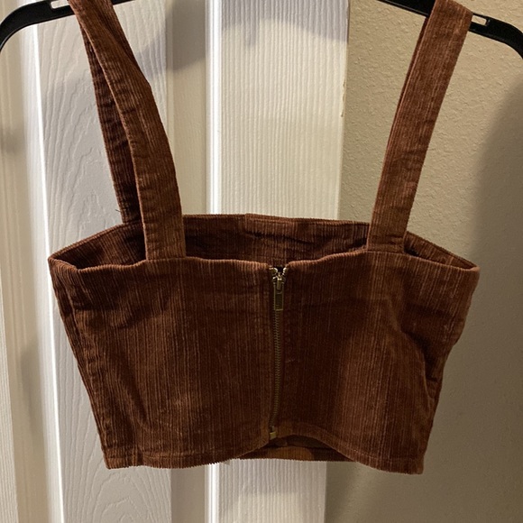 Forever 21 corduroy crop top - Picture 2 of 4